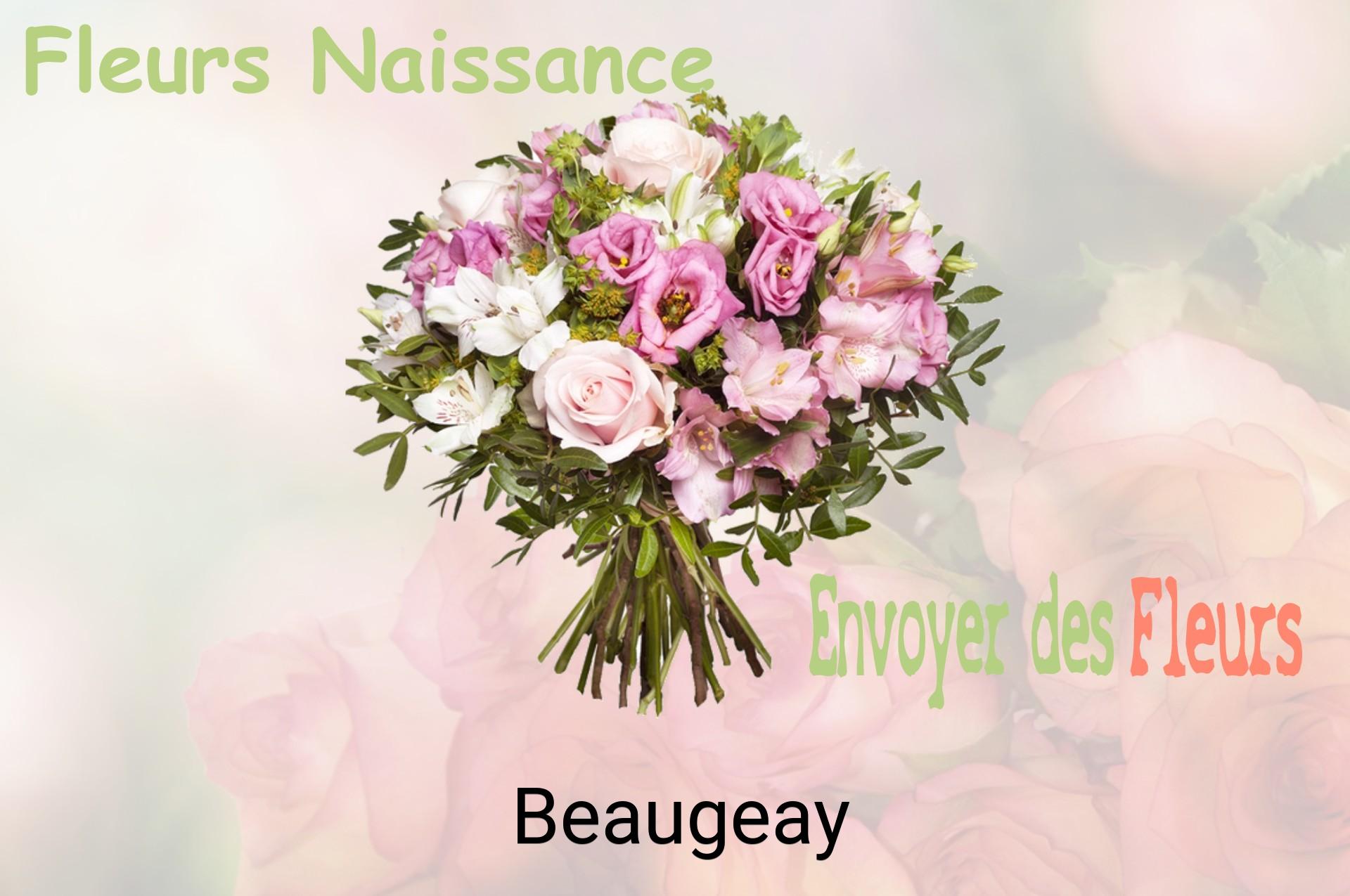 Bouquet de fleurs de naissance livré à Beaugeay